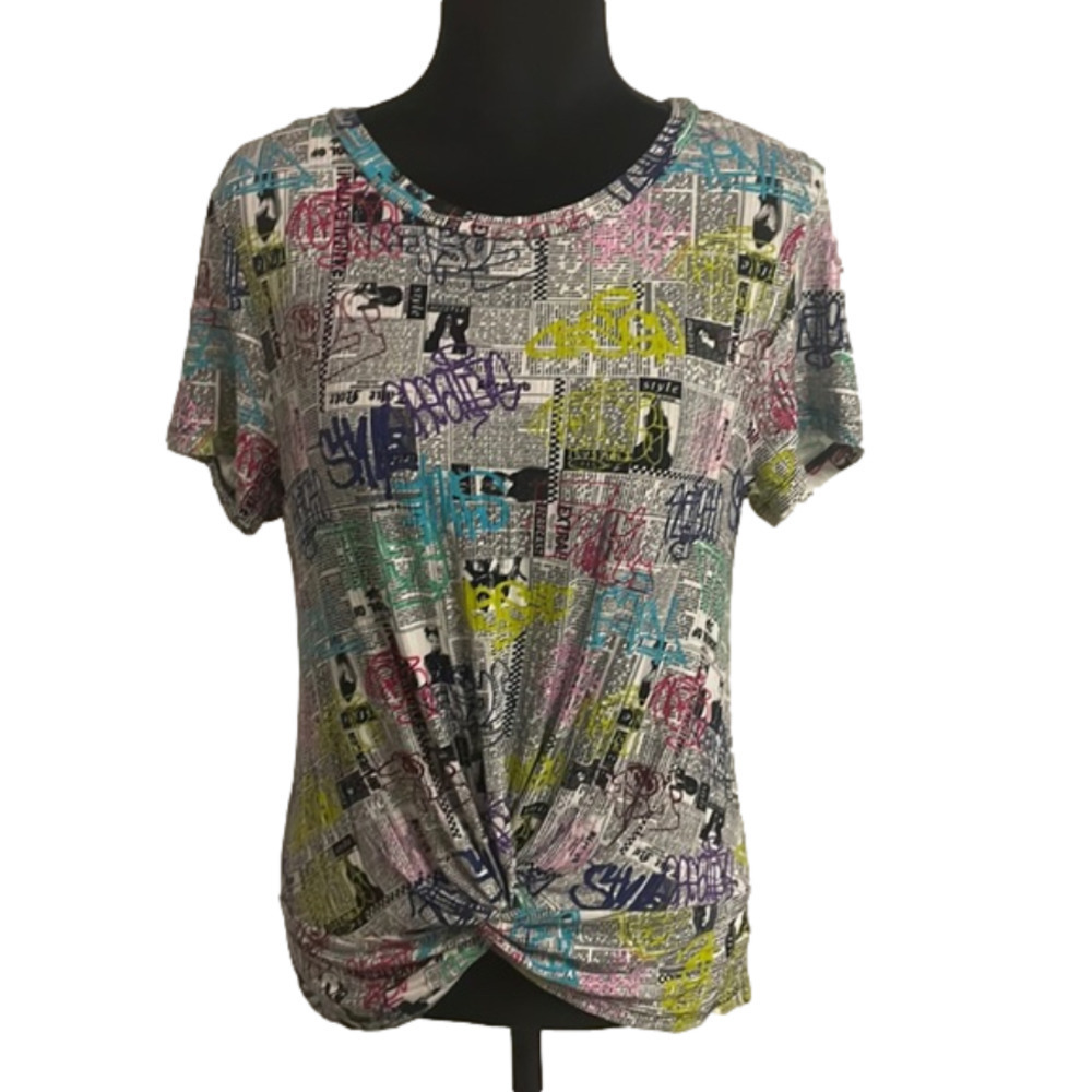 LOVE Streak twisted front top size L